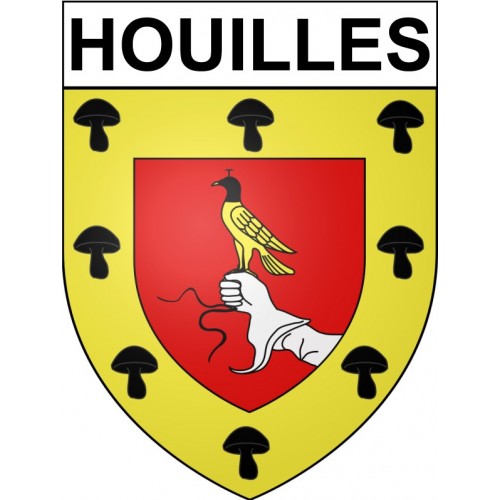 Houilles 78 ville Stickers blason autocollant adhésif
