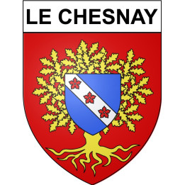 Le Chesnay 78 ville Stickers blason autocollant adhésif