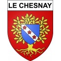 Le Chesnay 78 ville Stickers blason autocollant adhésif