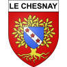 Le Chesnay 78 ville Stickers blason autocollant adhésif