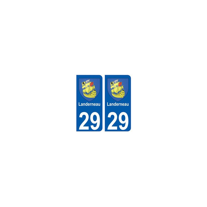 29 Landerneau blason autocollant plaque stickers ville