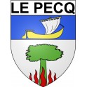 Le Pecq 78 ville Stickers blason autocollant adhésif