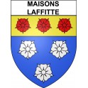 Pegatinas escudo de armas de Maisons-Laffitte adhesivo de la etiqueta engomada