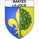 Pegatinas escudo de armas de Annecy adhesivo de la etiqueta engomada