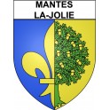 Mantes-la-Jolie 78 ville Stickers blason autocollant adhésif