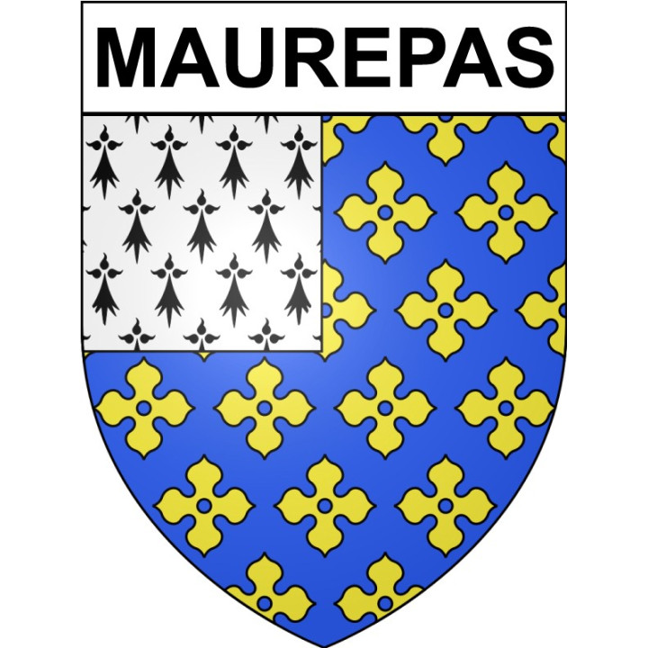 Maurepas 78 ville Stickers blason autocollant adhésif