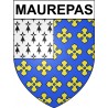 Maurepas 78 ville Stickers blason autocollant adhésif
