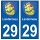 29 Landerneau blason autocollant plaque stickers ville
