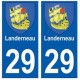 29 Landerneau blason autocollant plaque stickers ville