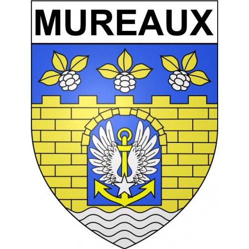 Mureaux 78 ville Stickers blason autocollant adhésif