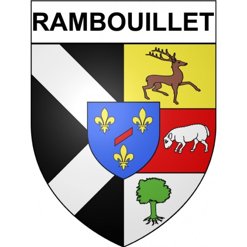 Rambouillet 78 ville Stickers blason autocollant adhésif