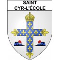 Pegatinas escudo de armas de Annecy adhesivo de la etiqueta engomada