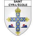 Saint-Cyr-l'école 78 ville Stickers blason autocollant adhésif