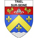 Triel-sur-Seine 78 ville Stickers blason autocollant adhésif