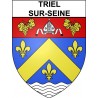 Pegatinas escudo de armas de Annecy adhesivo de la etiqueta engomada