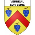 Verneuil-sur-Seine 78 ville Stickers blason autocollant adhésif