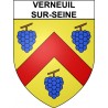 Verneuil-sur-Seine 78 ville Stickers blason autocollant adhésif