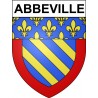 Abbeville 80 ville Stickers blason autocollant adhésif