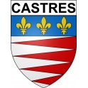 Pegatinas escudo de armas de Annecy adhesivo de la etiqueta engomada
