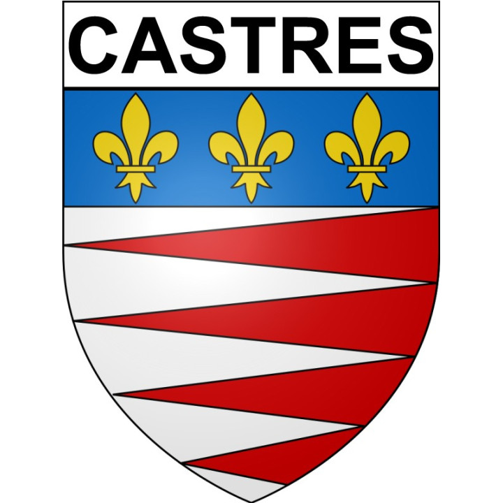 Pegatinas escudo de armas de Annecy adhesivo de la etiqueta engomada