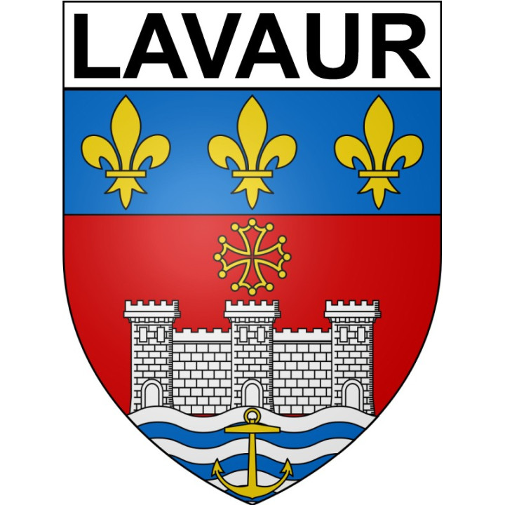 Lavaur 81 ville Stickers blason autocollant adhésif
