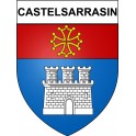 Castelsarrasin 82 ville Stickers blason autocollant adhésif
