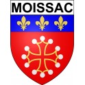 Pegatinas escudo de armas de Annecy adhesivo de la etiqueta engomada