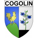 Cogolin 83 ville Stickers blason autocollant adhésif