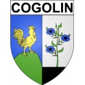 Cogolin 83 ville Stickers blason autocollant adhésif
