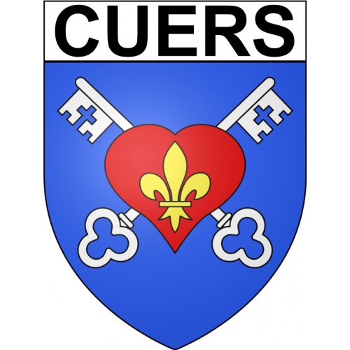 Pegatinas escudo de armas de Annecy adhesivo de la etiqueta engomada