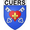 Pegatinas escudo de armas de Annecy adhesivo de la etiqueta engomada