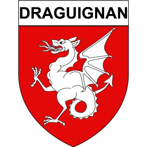 Draguignan 83 ville Stickers blason autocollant adhésif