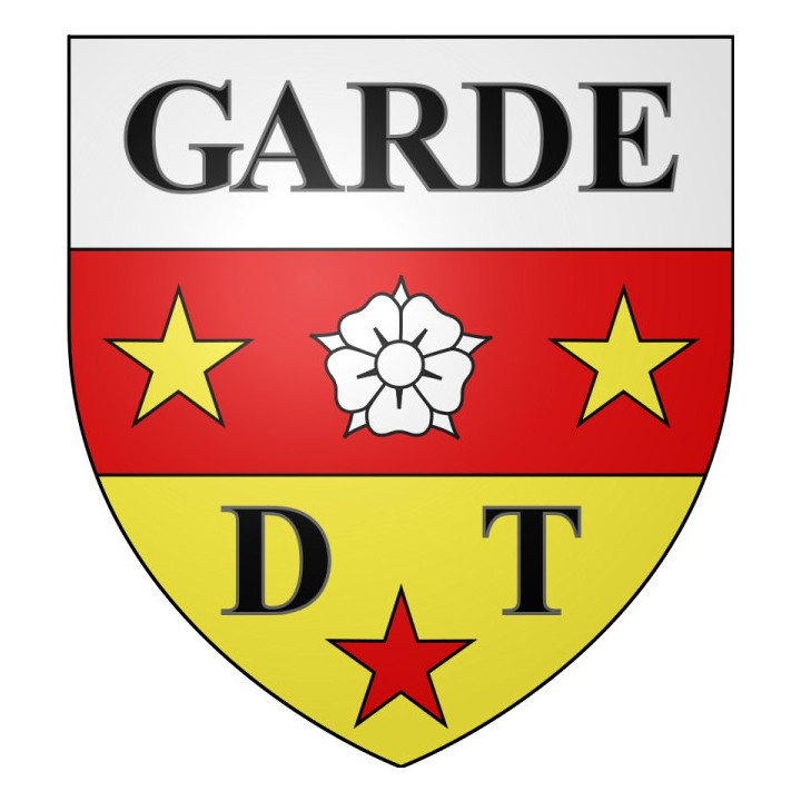 La Garde 83 ville Stickers blason autocollant adhésif