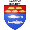 Pegatinas escudo de armas de Annecy adhesivo de la etiqueta engomada