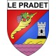 Le Pradet 83 ville Stickers blason autocollant adhésif