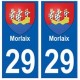 29 Morlaix blason autocollant plaque stickers ville