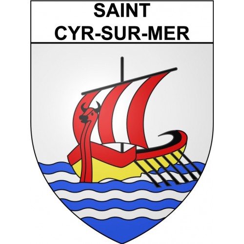 Saint-Cyr-sur-Mer 83 ville Stickers blason autocollant adhésif