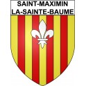 Pegatinas escudo de armas de Saint-Maximin-la-Sainte-Baume adhesivo de la etiqueta engomada