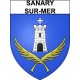 Sanary-sur-Mer 83 ville Stickers blason autocollant adhésif