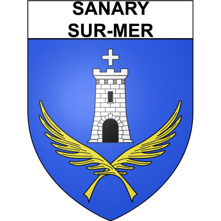 Pegatinas escudo de armas de Annecy adhesivo de la etiqueta engomada