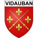 Vidauban 83 ville Stickers blason autocollant adhésif