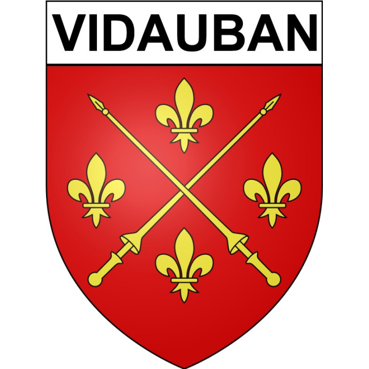 Vidauban 83 ville Stickers blason autocollant adhésif