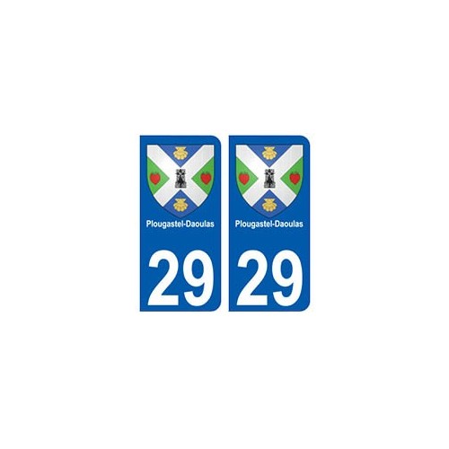 29  Plougastel-Daoulas blason autocollant plaque stickers ville