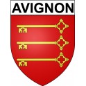 Pegatinas escudo de armas de Avignon adhesivo de la etiqueta engomada