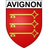 Avignon 84 ville Stickers blason autocollant adhésif