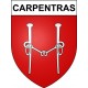 Pegatinas escudo de armas de Carpentras adhesivo de la etiqueta engomada