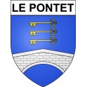 Le Pontet 84 ville Stickers blason autocollant adhésif