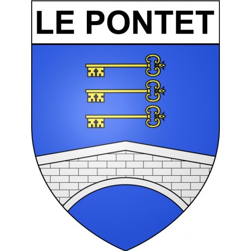 Pegatinas escudo de armas de Annecy adhesivo de la etiqueta engomada