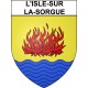 Pegatinas escudo de armas de L'Isle-sur-la-Sorgue adhesivo de la etiqueta engomada
