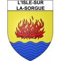 Stickers coat of arms L'Isle-sur-la-Sorgue adhesive sticker